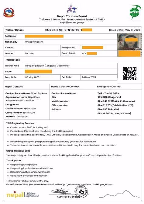 latest trekking rules in nepal